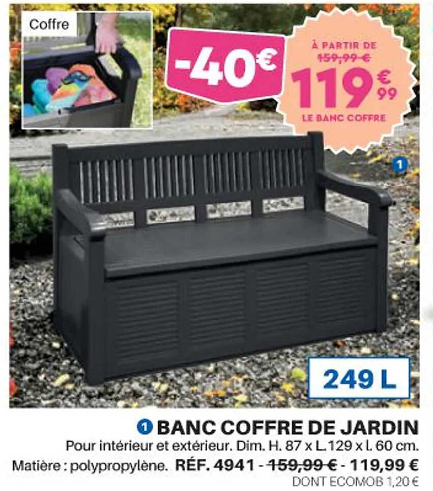 Banc Coffre De Jardin