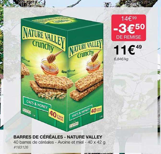barres de céréales - nature valley