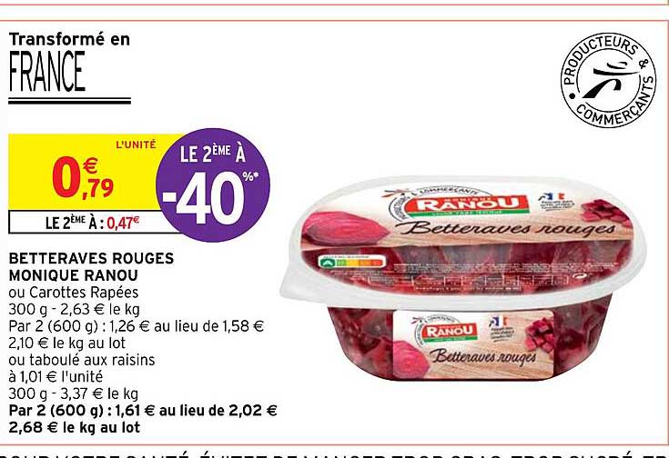 betteraves rouges monique ranou
