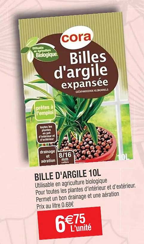 bille d'argile 10l