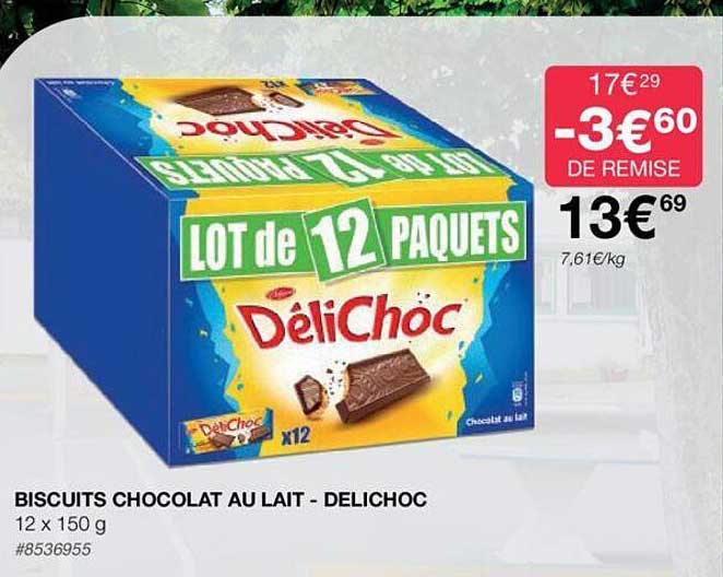 Biscuits Chocolat Au Lait - Delichoc
