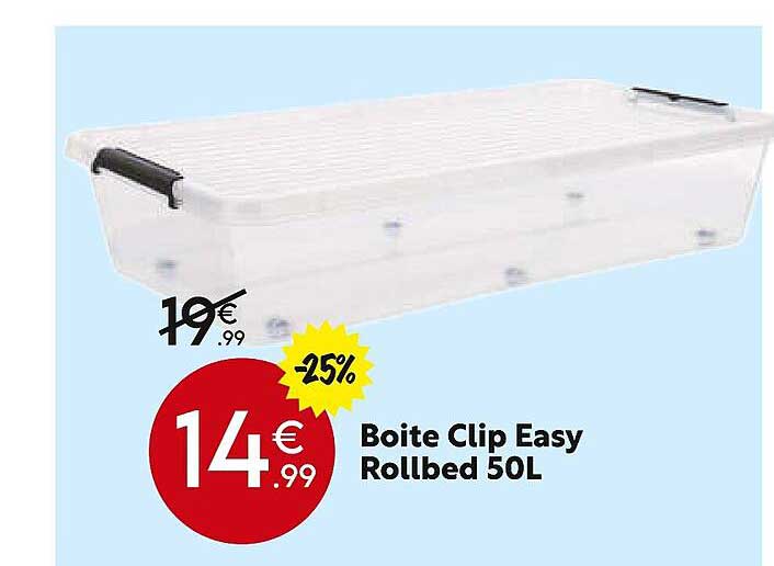 Boîte Clip Easy Rollbed 50l