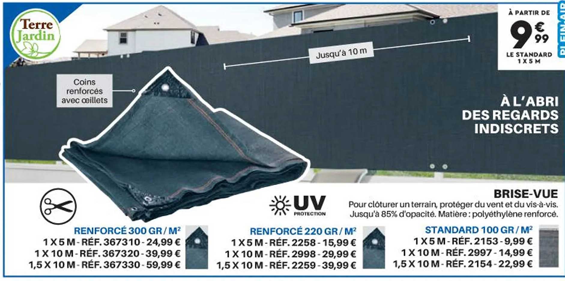 brise-vue terre jardin