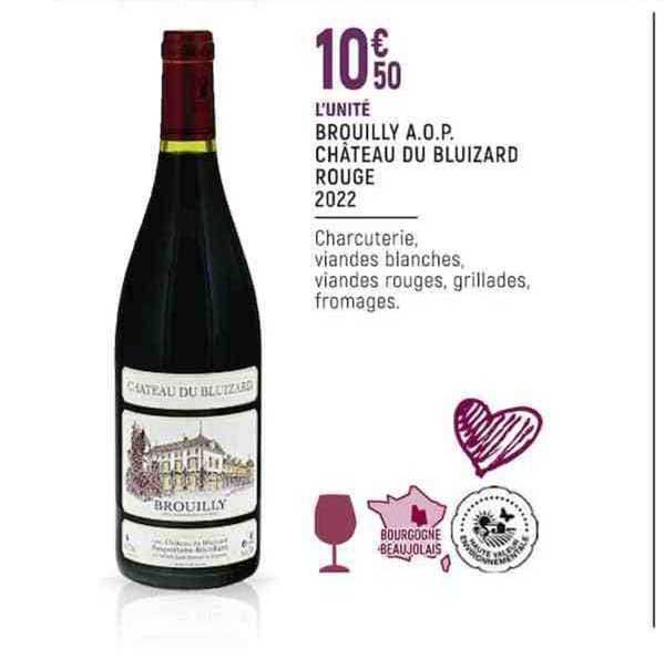 brouilly a.o.p. château du bluizard rouge 2022