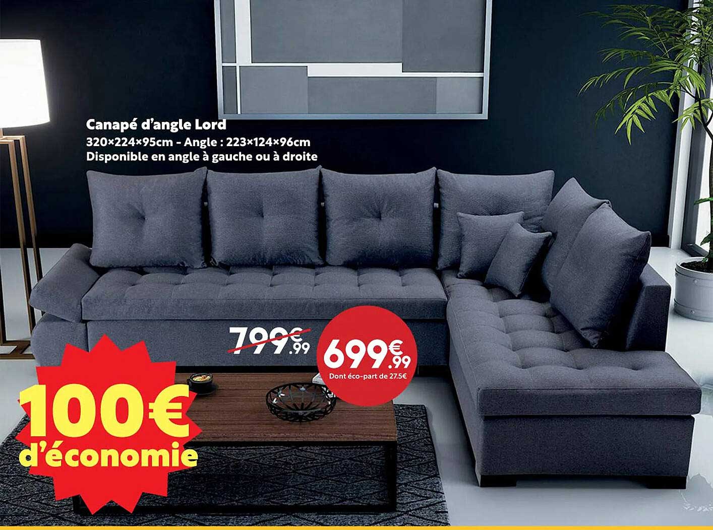 canapé d'angle lord
