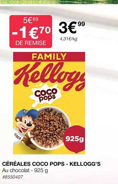 céréales coco pops - kellogg's