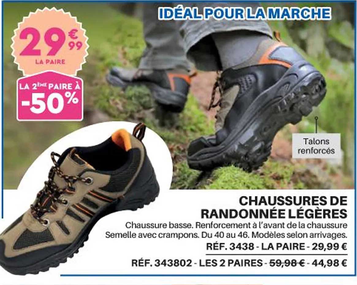 chaussures de randonnées légères