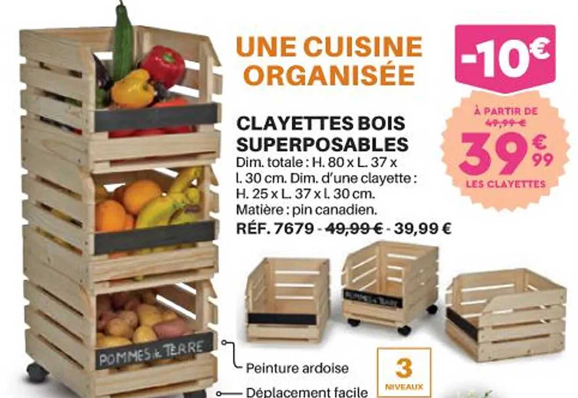 Clayettes Bois Superposables