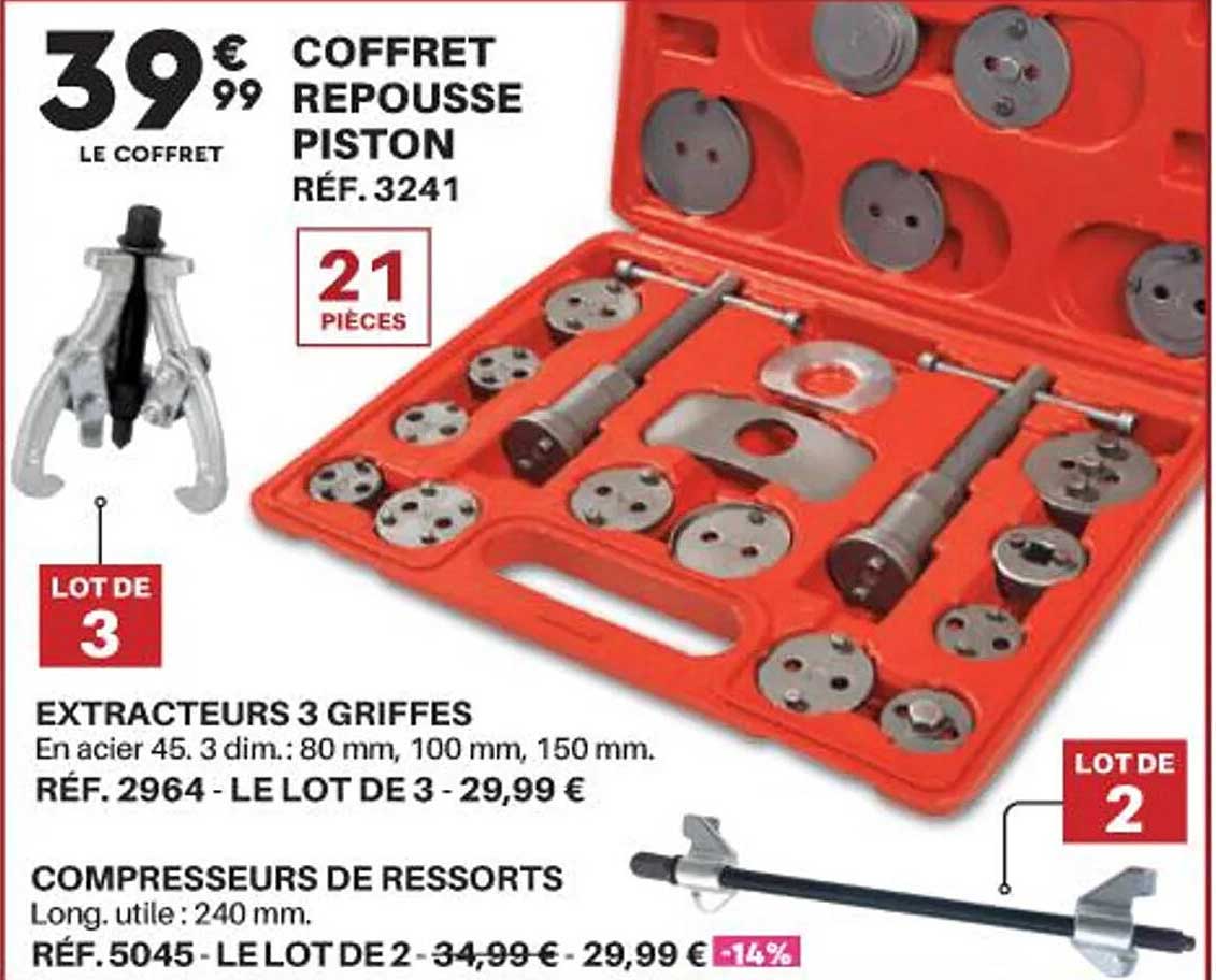 coffret repousse piston