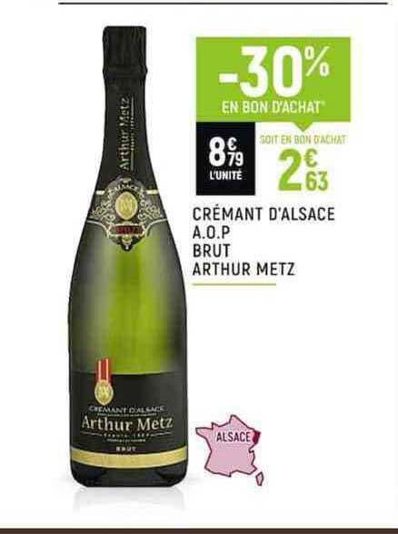 crémant d'alsace a.o.p. brut arthur metz
