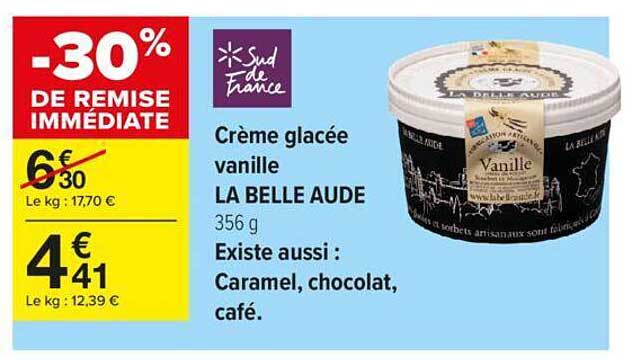 Crème Glacée Vanille La Belle Aude