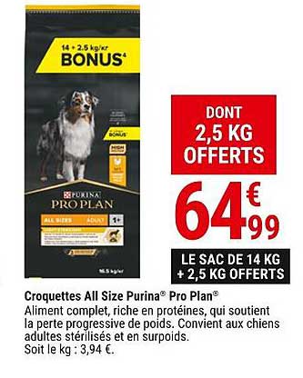 croquettes all size purina pro plan