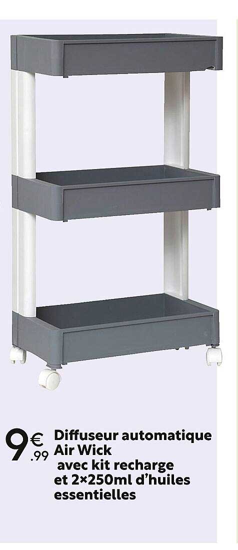 diffuseur automatique air wick avec kit recharge et 2 x 250ml d'huiles essentielles