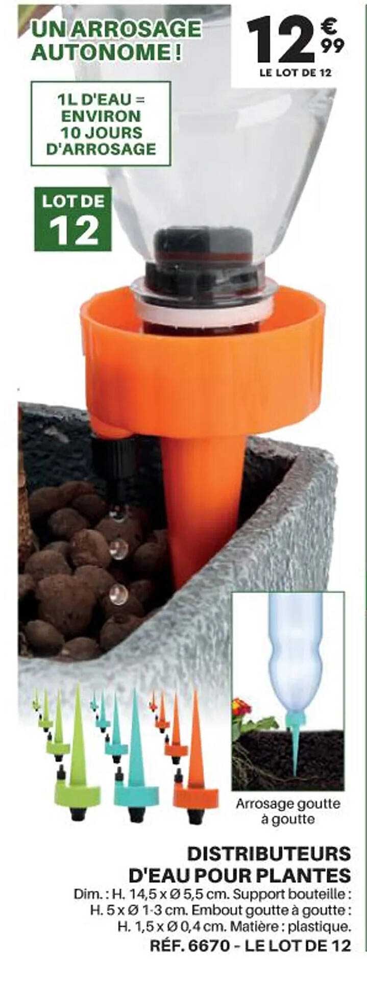 distributeurs d'au pour plantes