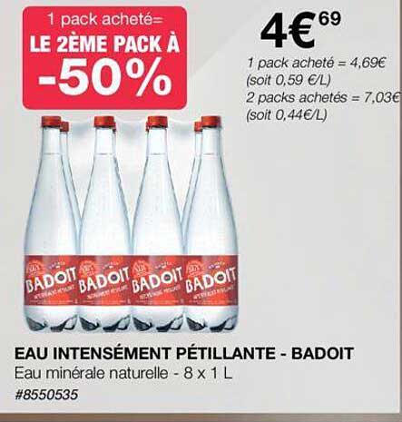 eau intensément pétillante - badoit