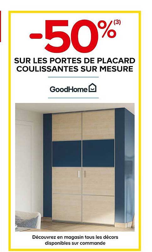 les portes de placard coulissantes sur mesure goodhome