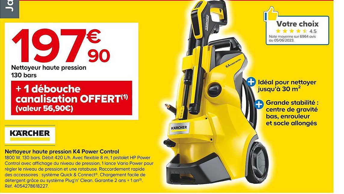 nettoyeur haute pression k4 power control 130 bars kärcher