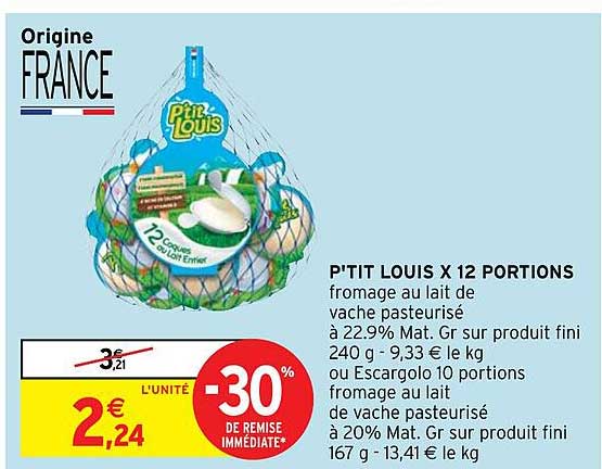 p'tit louis x 12 portions