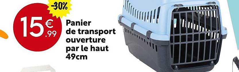 panier de transport ouverture par le haut 49 cm