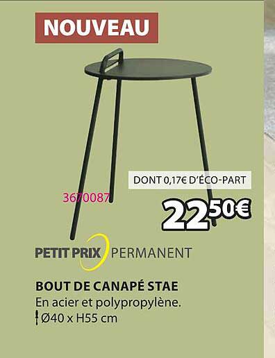 petit prix permanent bout de canapé stae