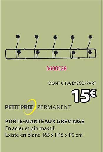 petit prix permanent porte-manteaux grevinge