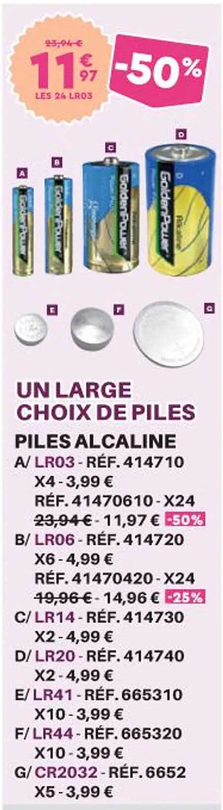 piles alcaline