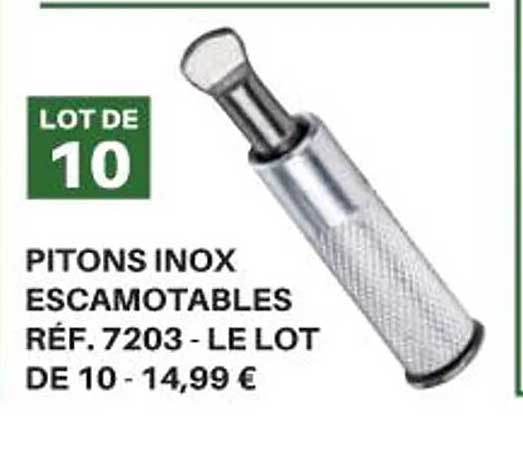 pitons inox escamotables