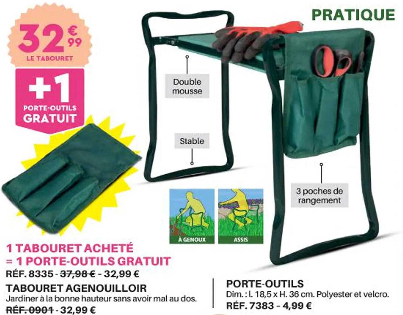 porte-outils our tabouret agenouilloir