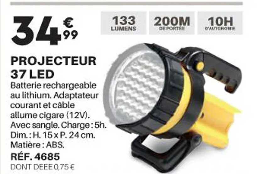 Projecteur 37 Led