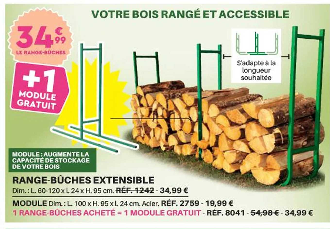 range-bûches extensible