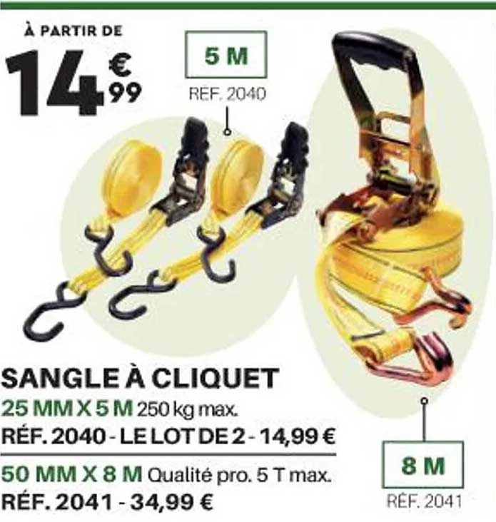 Sangle à Cliquet