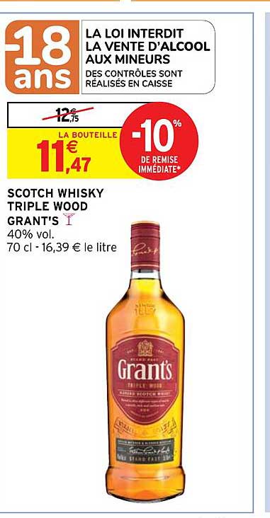 Scotch Whisky Triple Wood Grant's