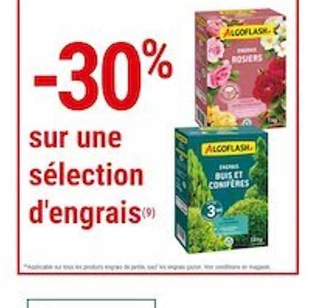 sélection d'engrais algoflash