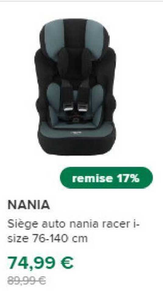 Siège Auto Nania Racer I-size 76-140 Cm