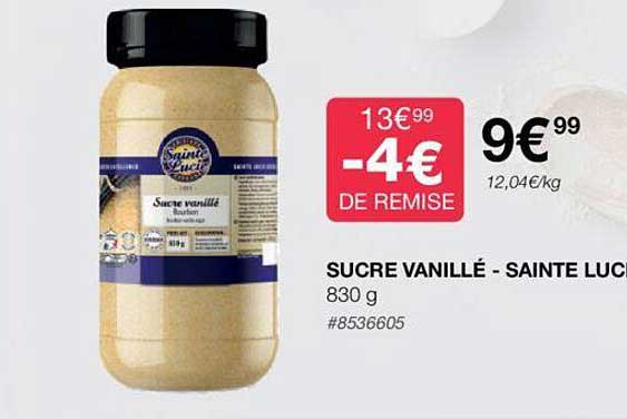 sucre vanillé - sainte lucie