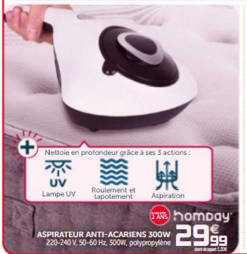 aspirateur anti-acariens 300w
