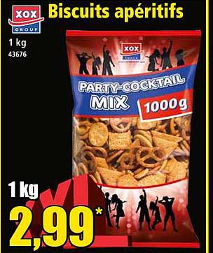 biscuits apéritifs xox group
