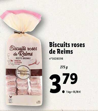 biscuits roses de reims