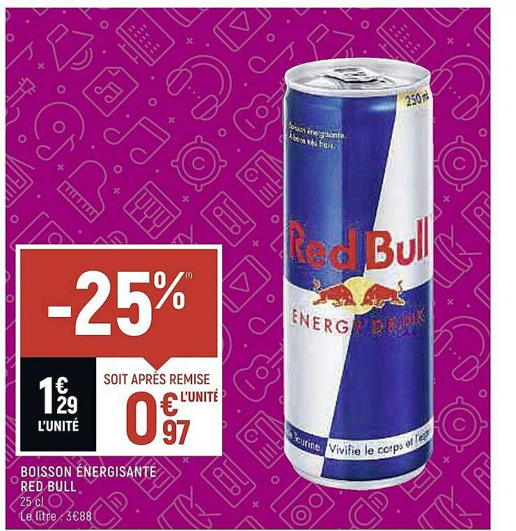 boisson énergisante red bull