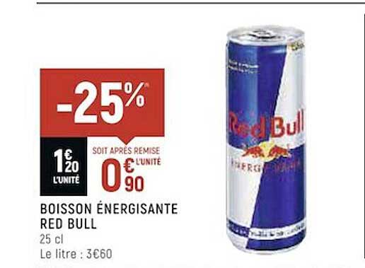 boisson énergisante red bull