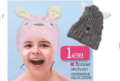 bonnet séchant animaux