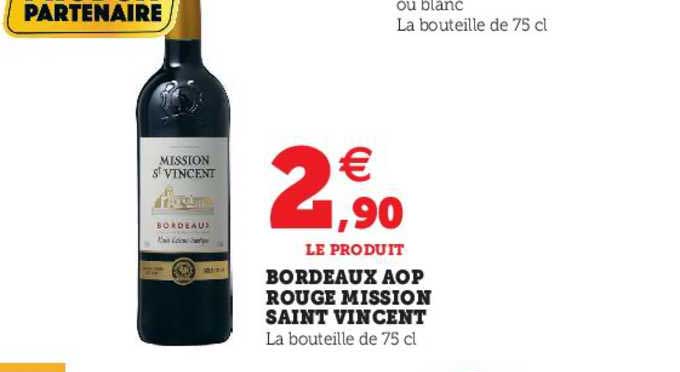 bordeaux aop rouge mission saint vincent