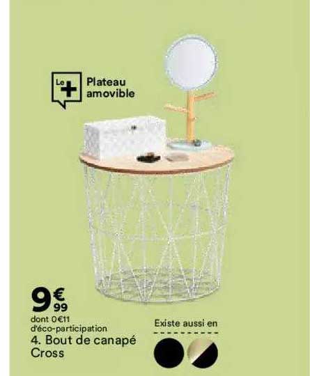 Bout De Canapé Cross