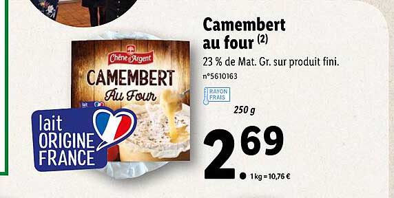 camembert au four chêne d'argent