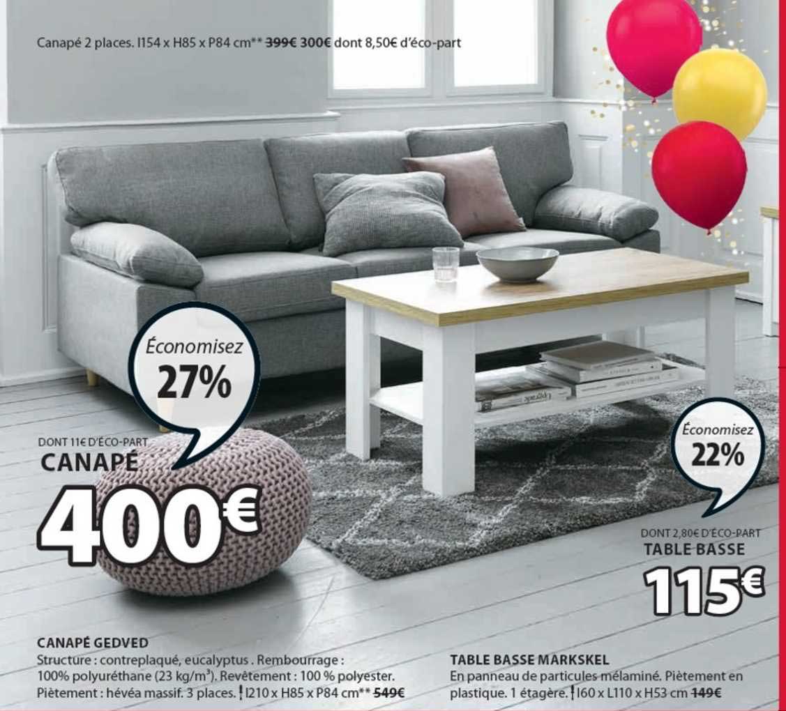 Canapé Gedved, Table Basse Markskel