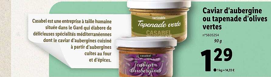 caviar d'aubergine ou tapenade d'olives vertes