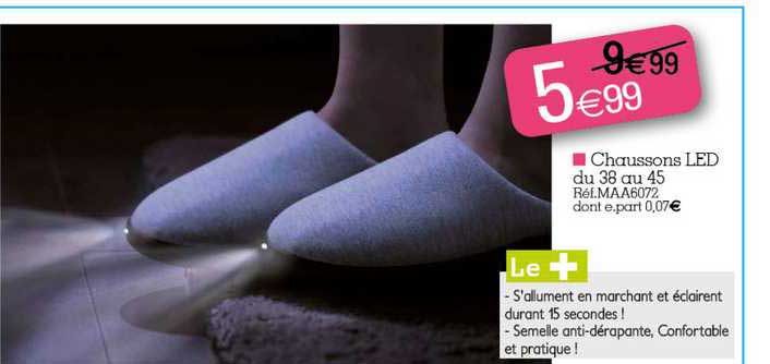 Chaussons Led
