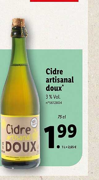 Cidre Artisanal Doux