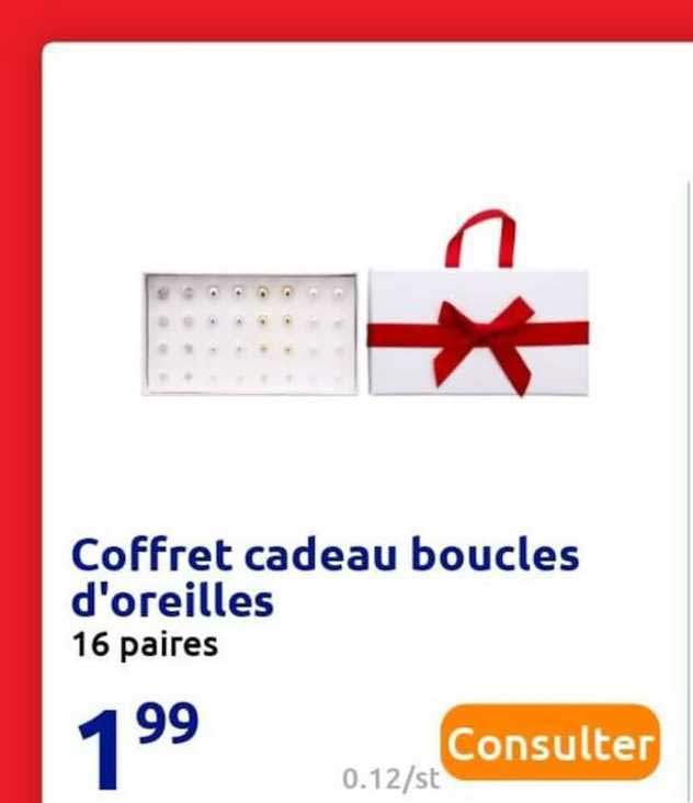 coffret cadeau boucles d'oreilles