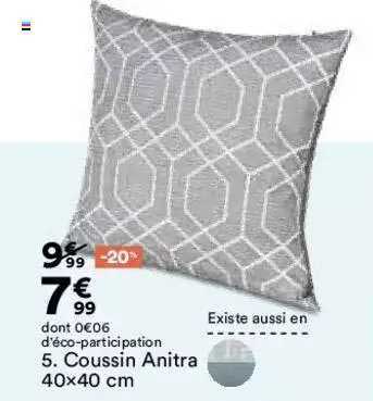coussin anitra